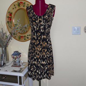 Calvin Klein 2 Animal Print Sleeveless Dress